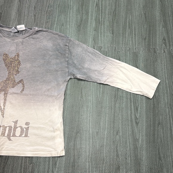 Zara Disney Classics Bambi Ombré Long Sleeved Tee - Girls Size 10 - Picture 4 of 10